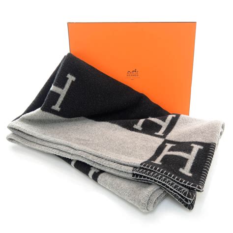 hermes black avalon blanket|what is a hermes blanket.